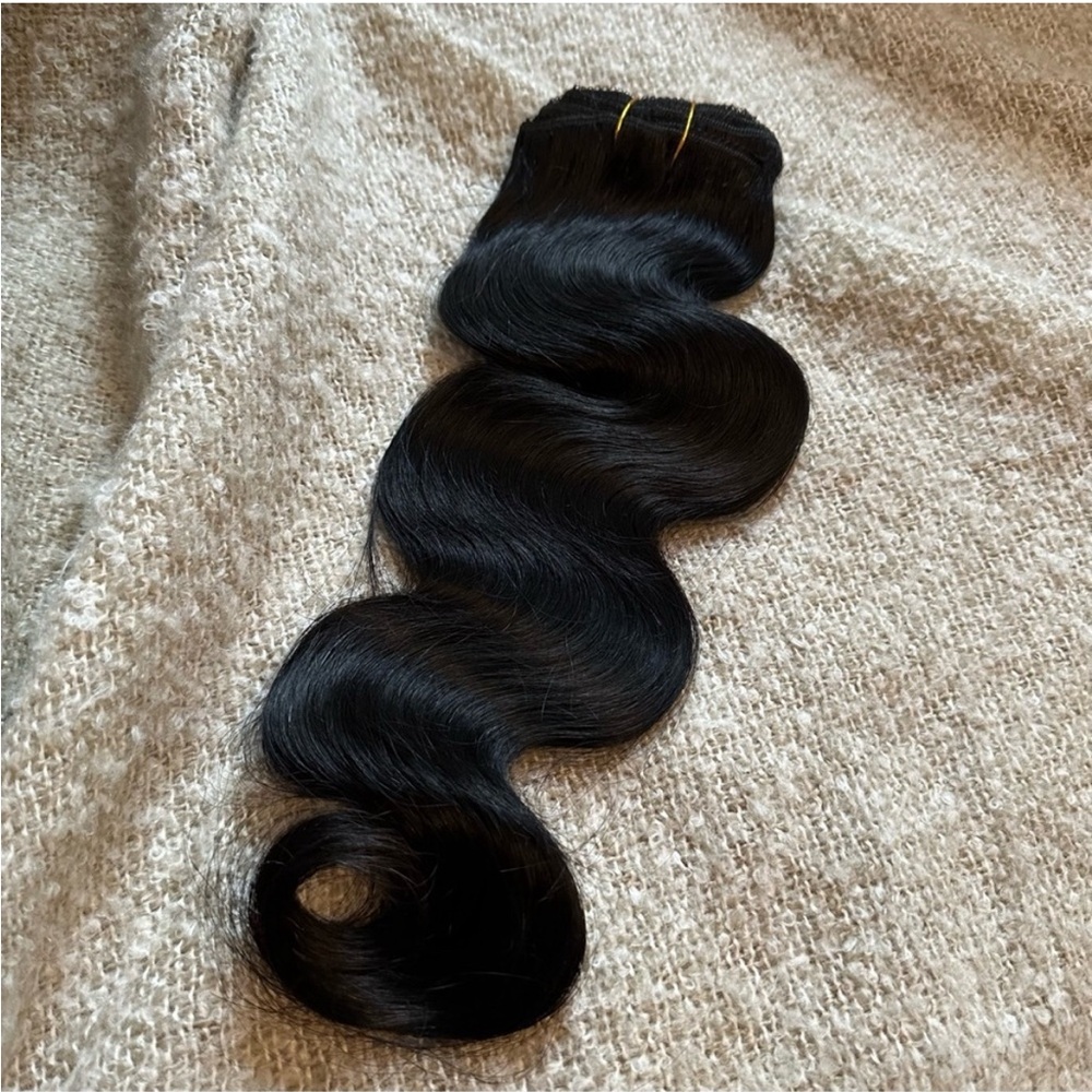20” Black Body Wave Clip in Hair Extensions Human Hair 120 Gram 8Pcs/Set